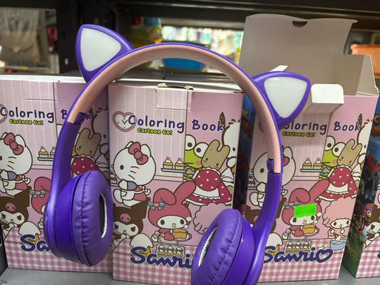 Audífonos con luz Bluetooth